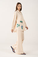 2 Pc Dyed Arabic Lawn Suit