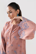 2 Pc Embroidered Dobby Viscose Suit