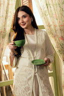 3 Pc Embroidered Karandi Suit