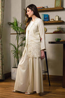 3 Pc Embroidered Karandi Suit