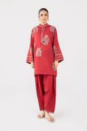 2 Pc Block Printed Paper Lawn Suit