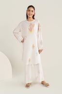 2 Pc Block Printed Arabic Lawn Suit