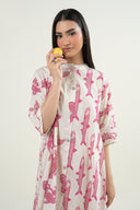 2 Pc Printed Dobby Suit