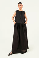 2 Pc Dyed Crosshatch Linen Suit