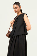 2 Pc Dyed Crosshatch Linen Suit