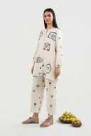 2 Pc Embellished Ripstop Suit