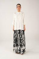 2 Pc Embroidered Arabic Lawn Skirt Set