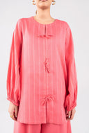 2 Pc Dyed Cotton Stripe Suit