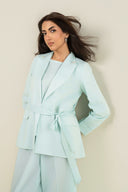 2 Pc Dyed Cotton Chambray Suit