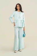 2 Pc Dyed Cotton Chambray Suit