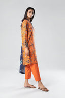 3 Pc Printed Khaddar Suit