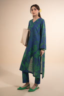 2 Pc Printed Slub Khaddar Suit