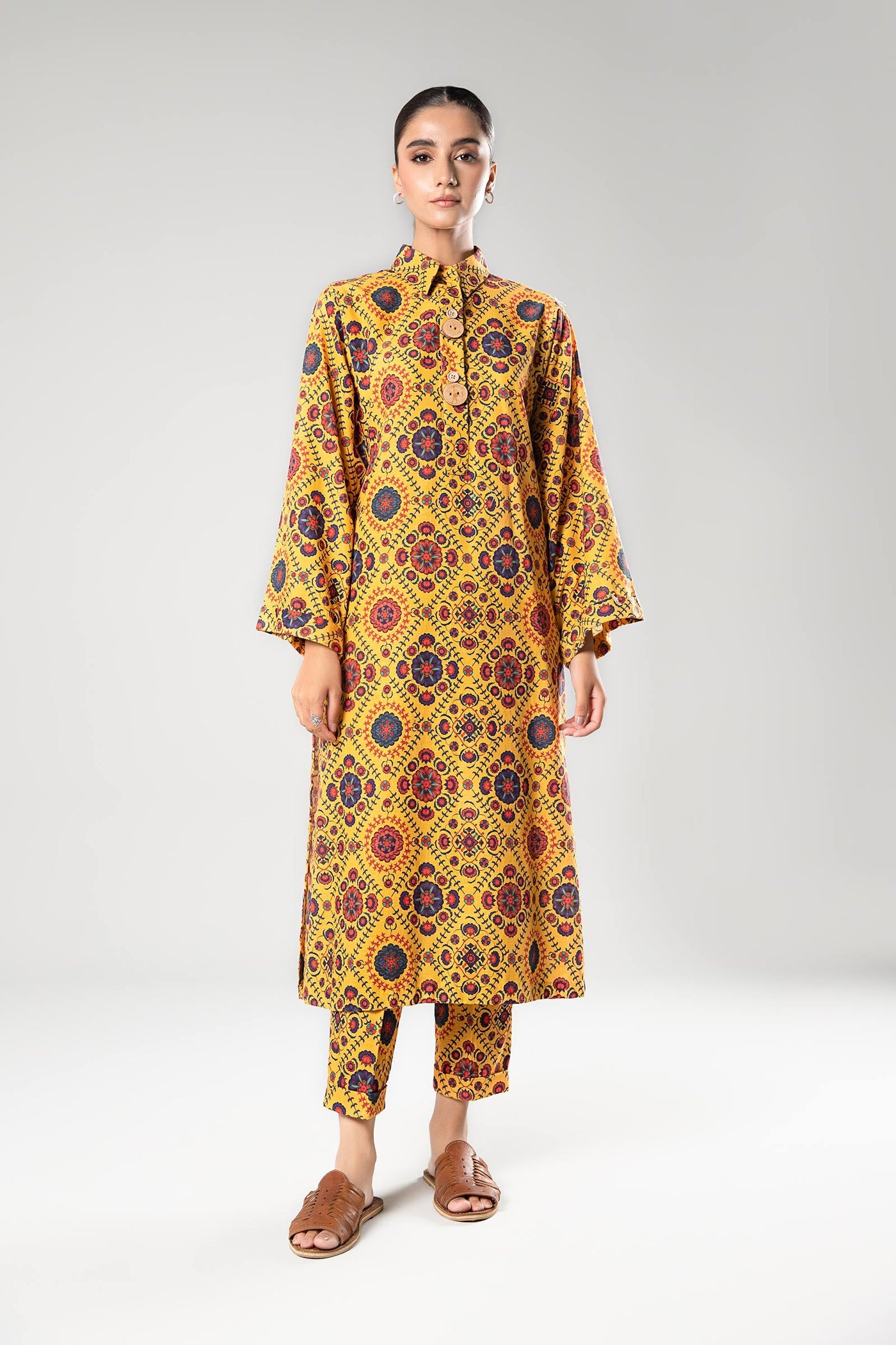 2 Pc Printed Khaddar Suit | MB-USP23-203B