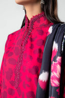 3 Pc Printed Khaddar Suit