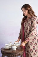 3 Pc Embroidered Marina Suit