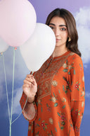 3 Pc Embroidered Khaddar Suit