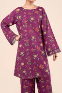 3 Pc Embroidered Slub Khaddar Suit