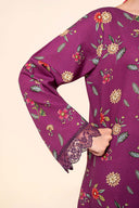 3 Pc Embroidered Slub Khaddar Suit