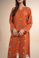 2 Pc Printed Slub Khaddar Suit