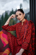 3 Pc Unstitched Printed Khaddar Suit | 506-B