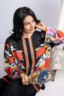 2 Pc Printed Twill Suit