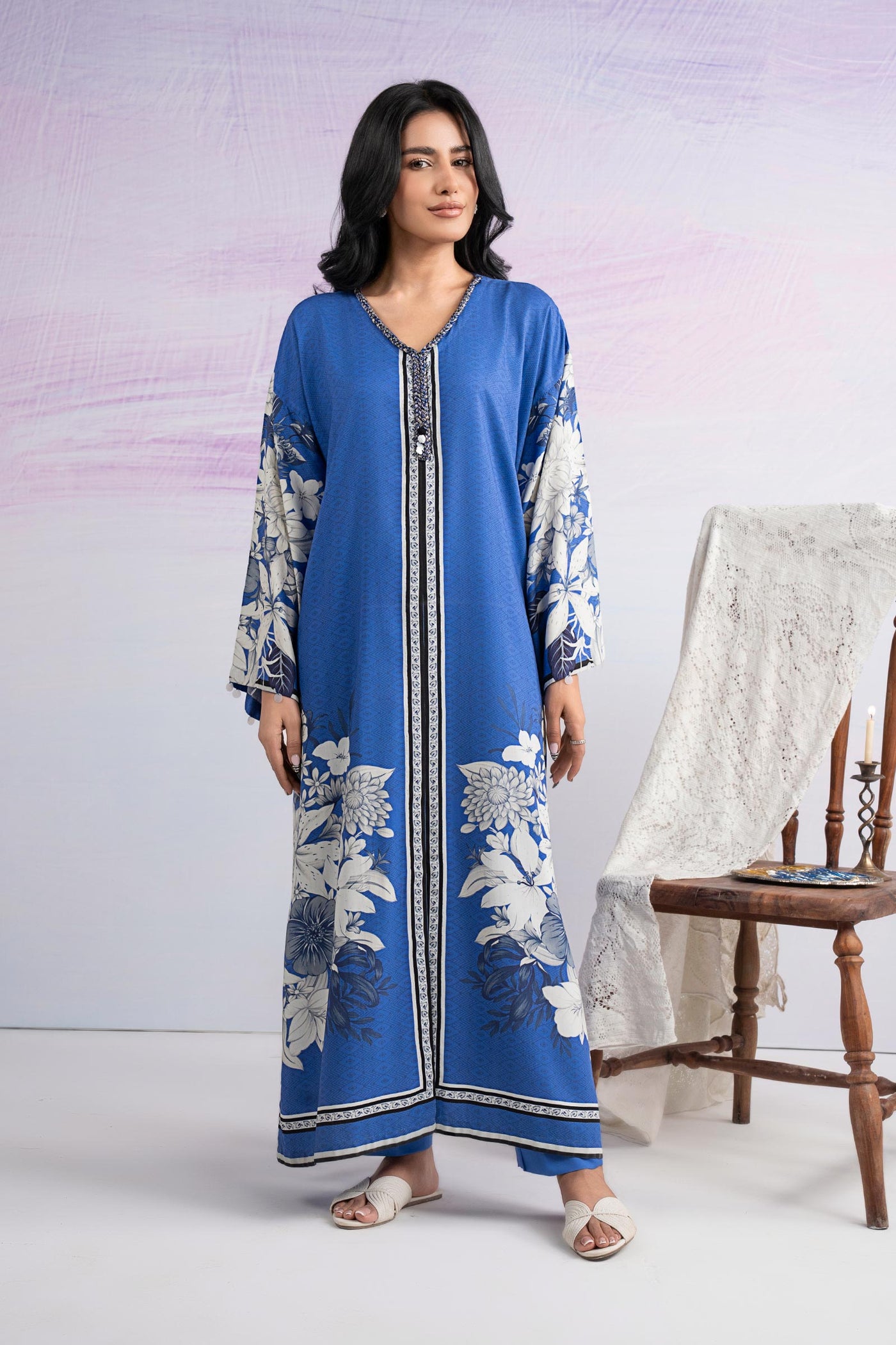 2 Pc Printed Twill Suit