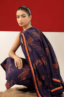 2 Pc Printed Linen Suit