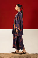 2 Pc Printed Linen Suit