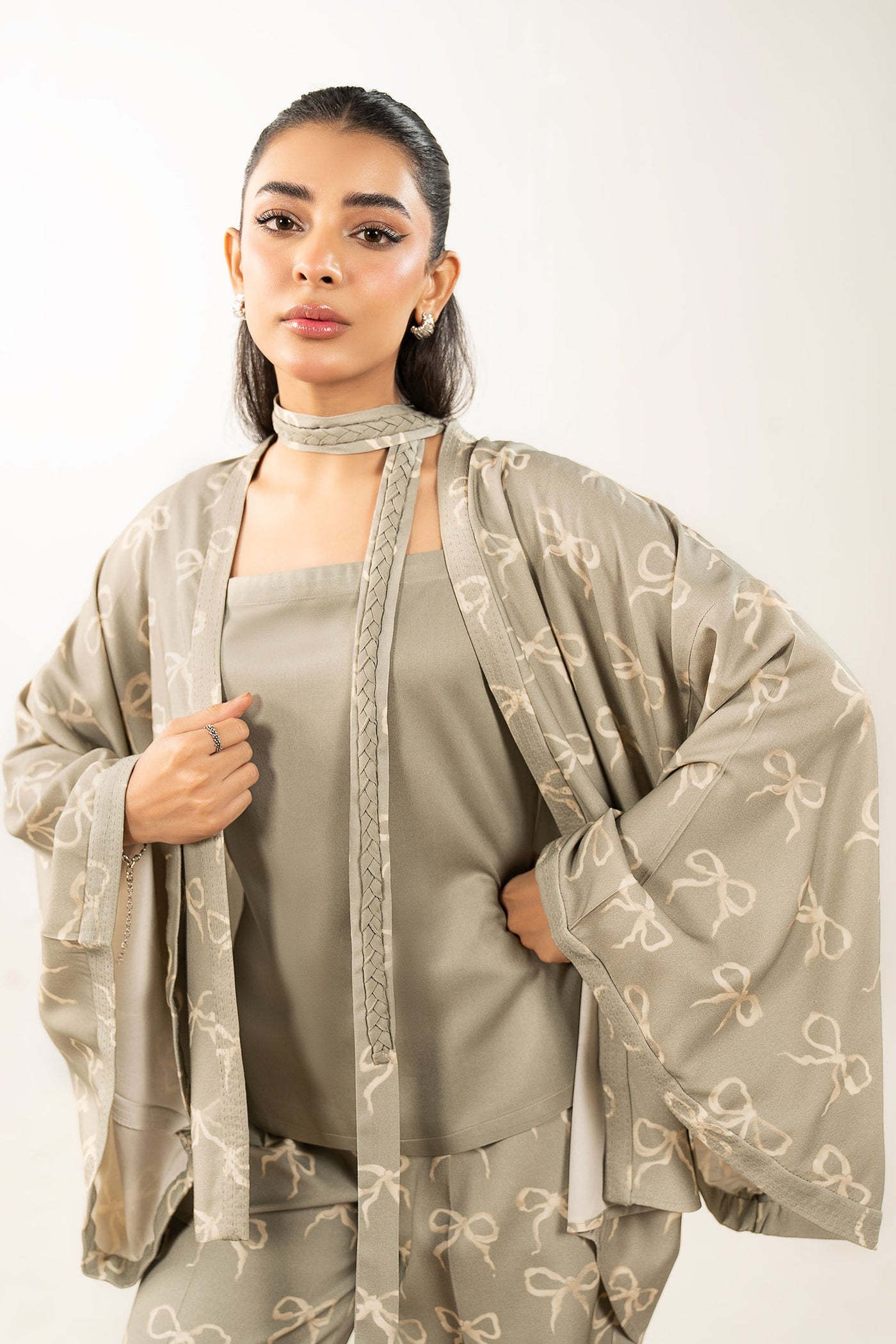 2 Pc Printed Twill Suit