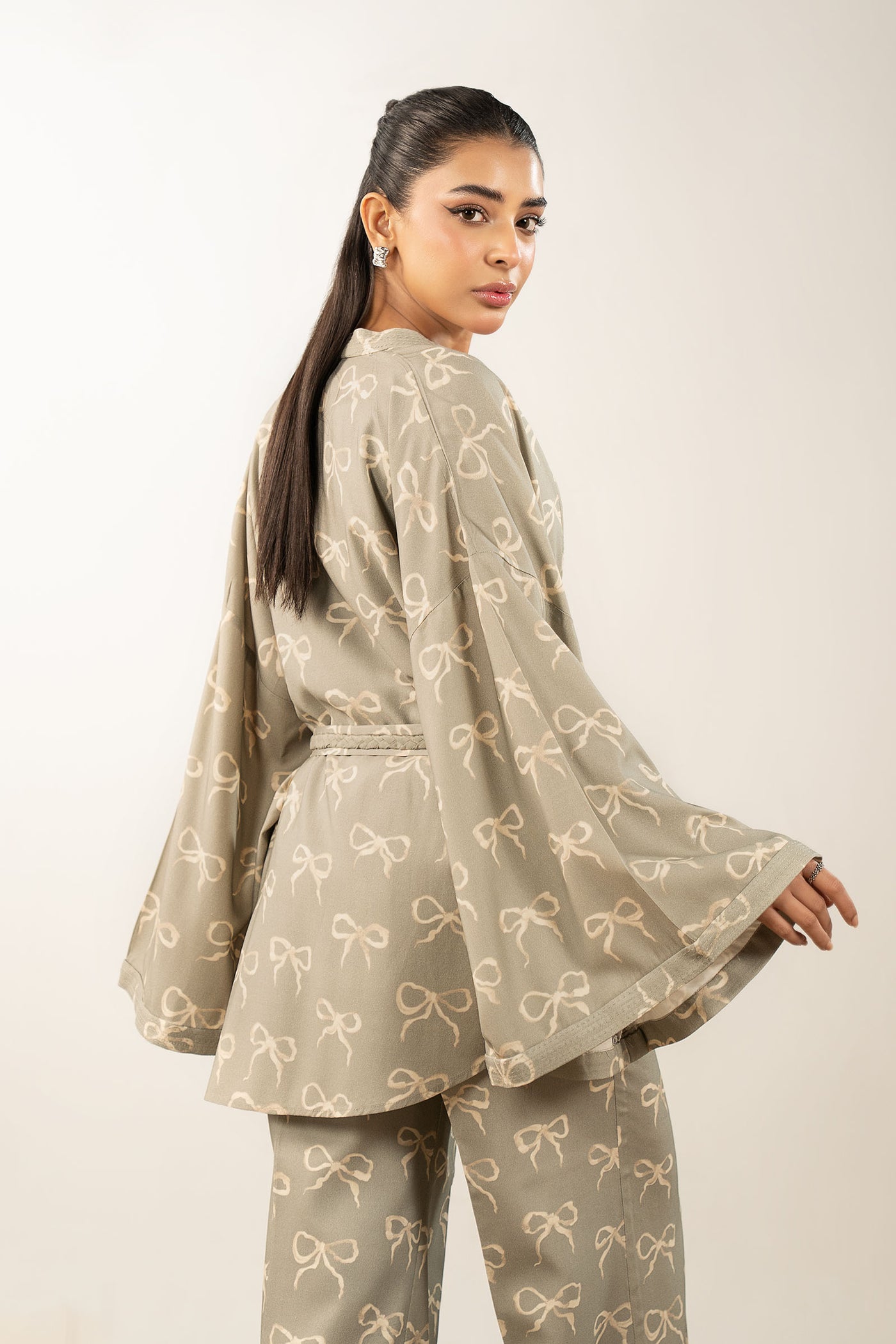 2 Pc Printed Twill Suit