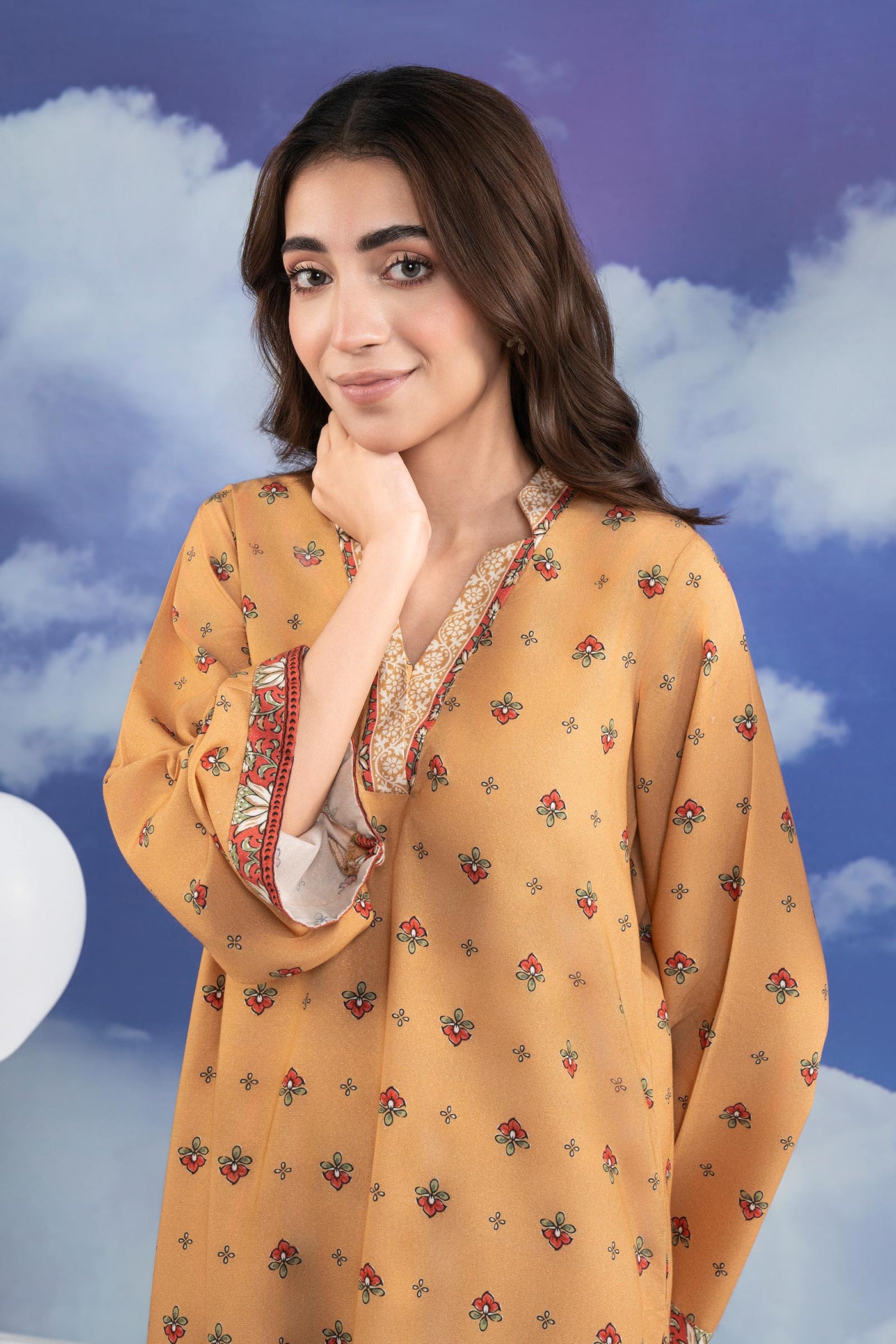 2 Pc Printed Karandi Suit
