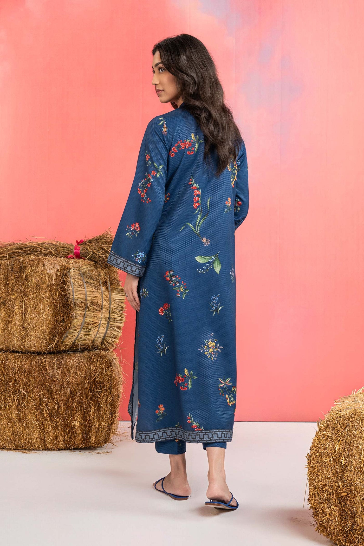 2 Pc Printed Dobby Viscose Suit