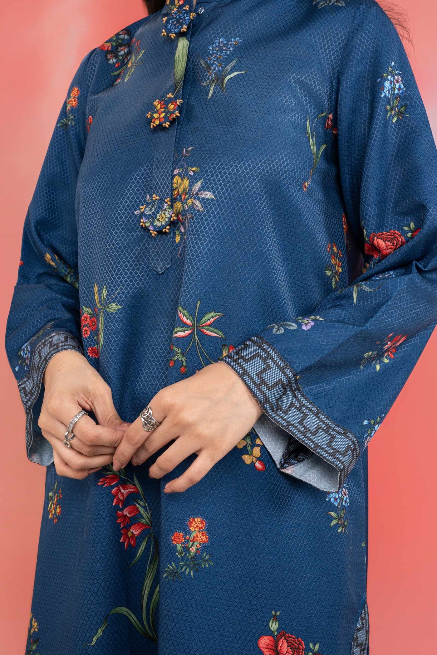2 Pc Printed Dobby Viscose Suit
