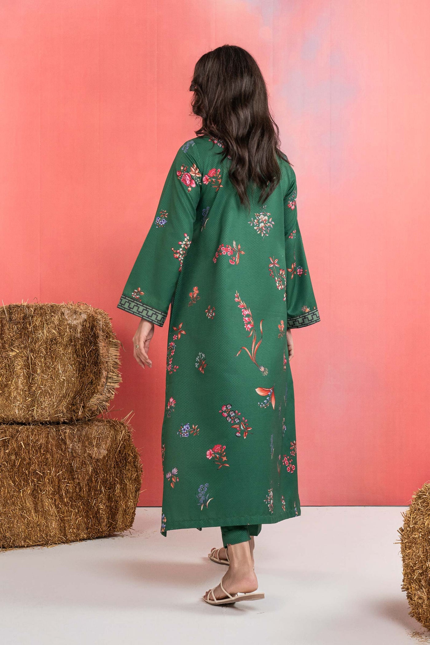 2 Pc Printed Dobby Viscose Suit