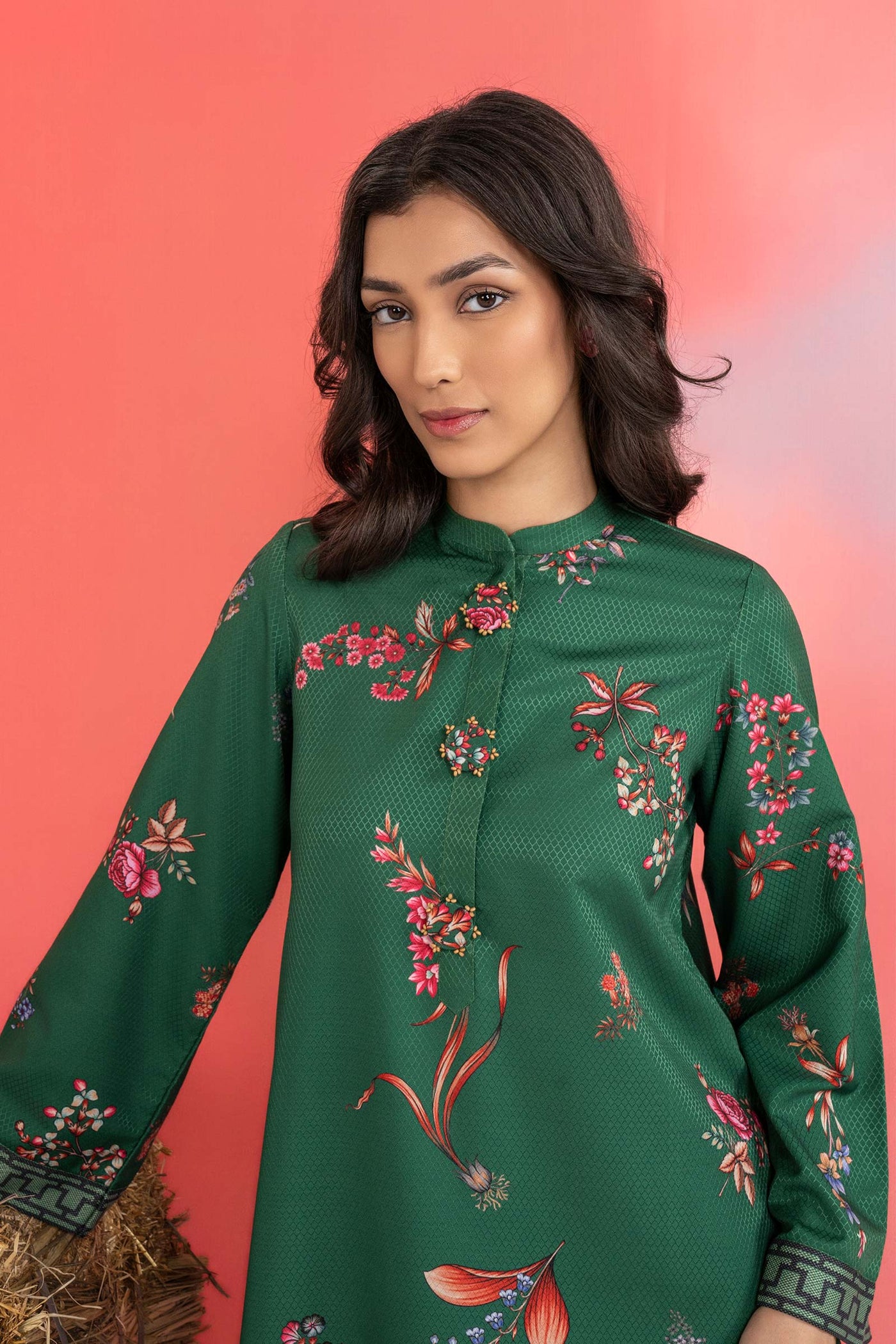 2 Pc Printed Dobby Viscose Suit