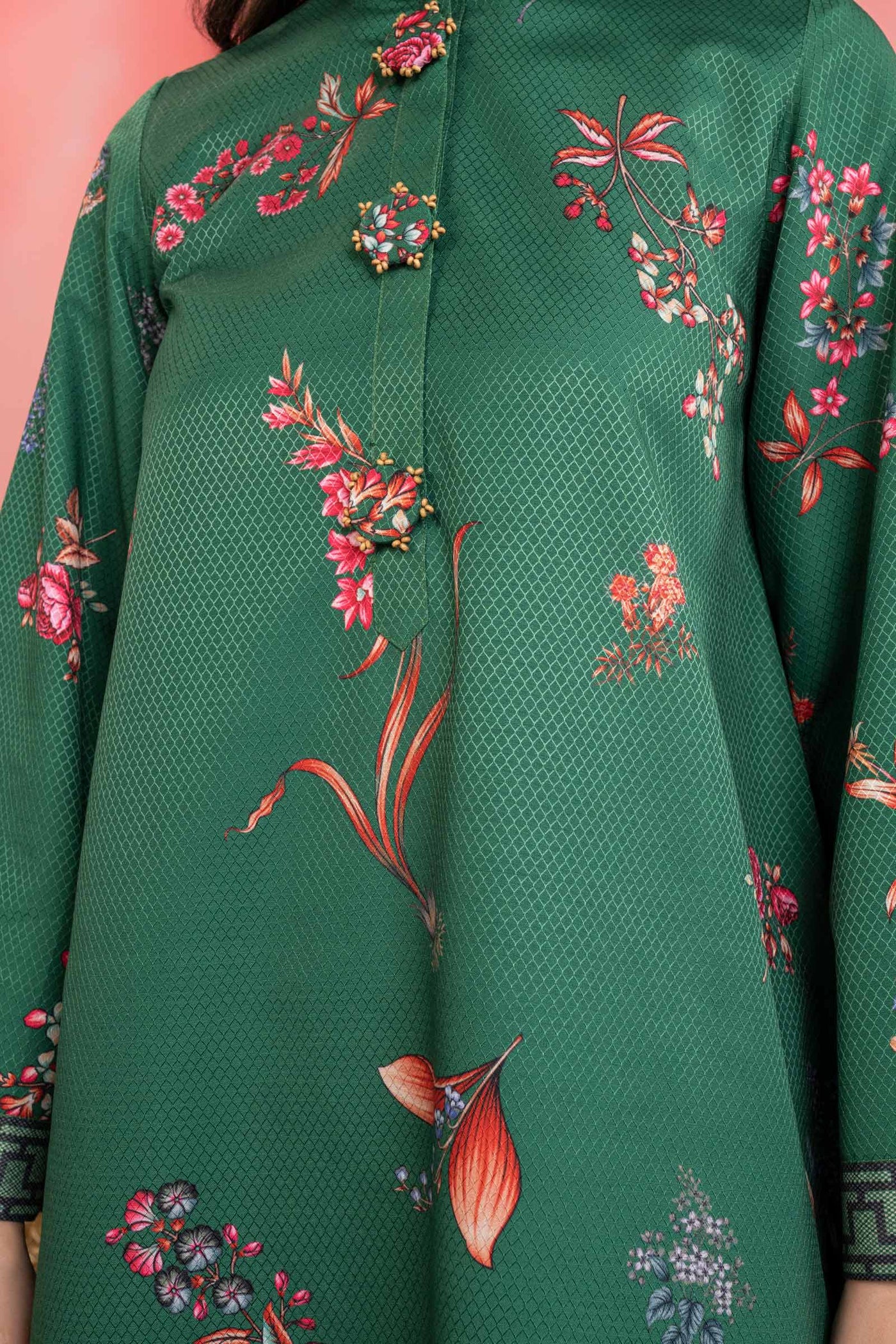 2 Pc Printed Dobby Viscose Suit