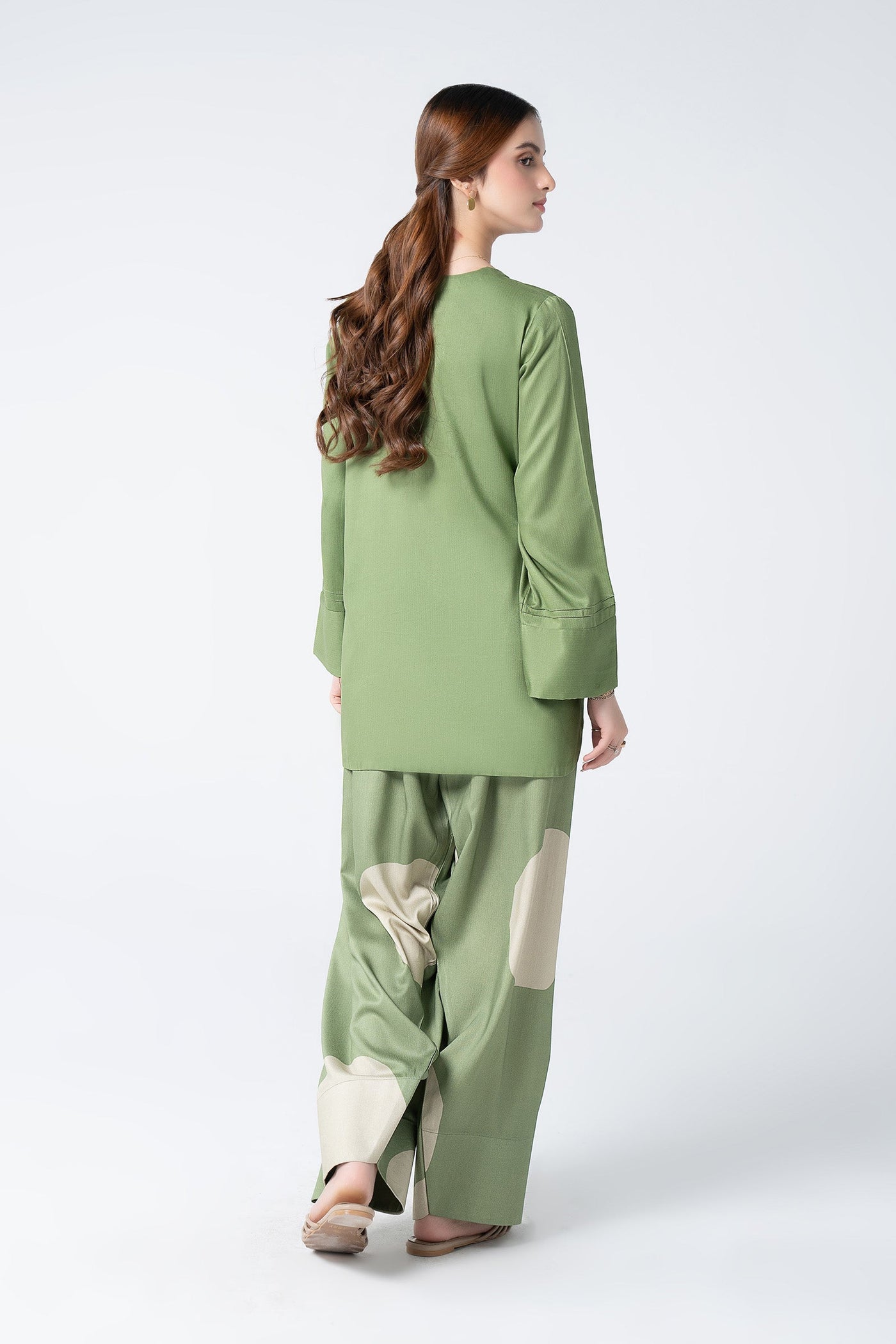 2 Pc Printed Herringbone Suit