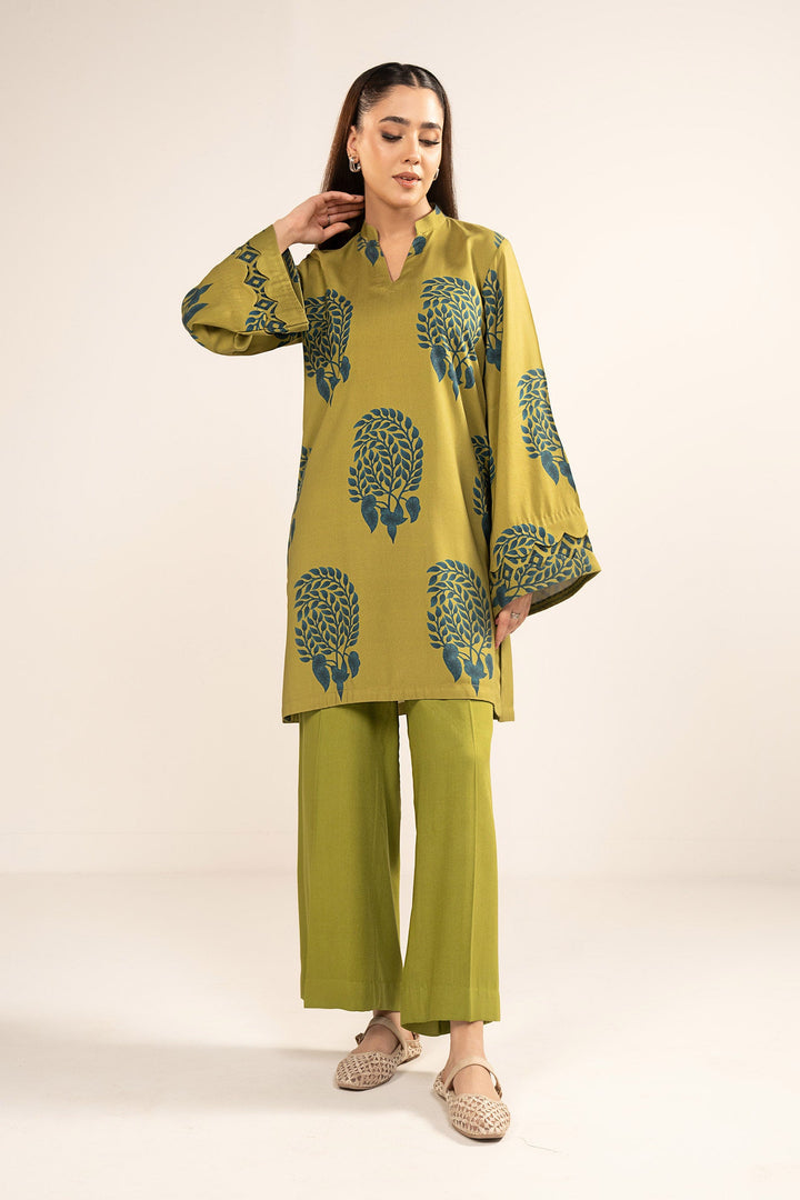 Printed A-Line Shirt Casuals MBWC114-ESM-GRN