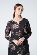 2 Pc Embroidered Silk Slub Suit