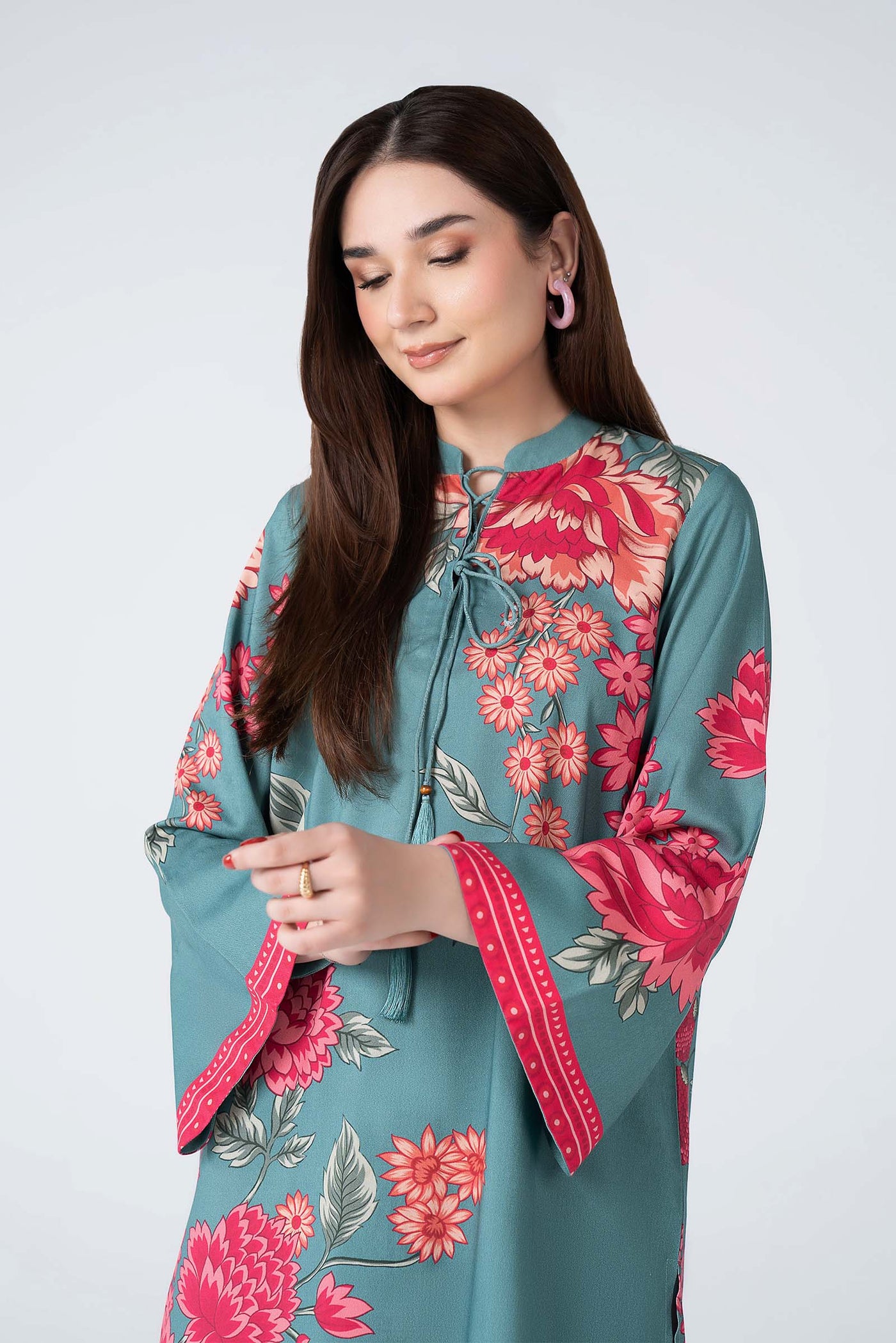 2 Pc Embroidered Twill Suit