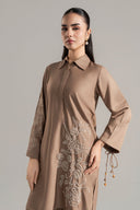 2 Pc Embroidered Twill Suit