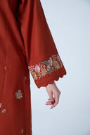 2 Pc Embroidered Slub Khaddar Suit