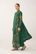 3 Pc Embroidered Dobby Lurex Suit