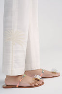 Dyed Slub Khaddar Trouser