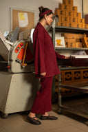 2 Pc Dyed Seer Sucker Suit