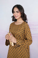 2 Pc Printed Twill Suit