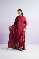 Embroidered Linen Viscose Shawl