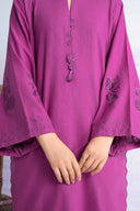 Embroidered Slub Khaddar Shirt