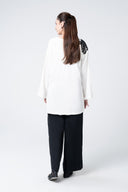 2 Pc Embroidered Herringbone Suit
