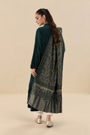 2 Pc Embroidered Herringbone Suit